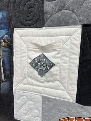 Pocket on Harley quilt